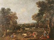 ZUCCARELLI  Francesco Bull-Hunting oil